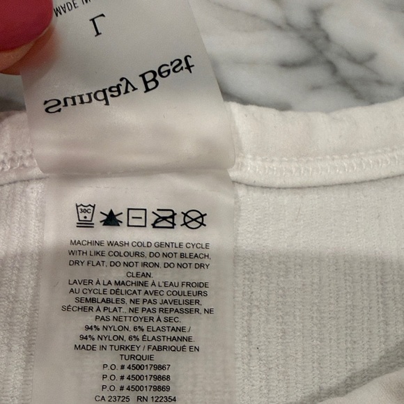 Aritzia White Ribbed Tank Top - Picture 4 of 6